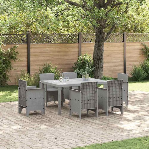 Table De Jardin Pour Repas Gris Clair 150 X 100 X 73 Cm