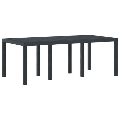 Table De Jardin Pour Repas Anthracite 200 X 100 X 73 Cm
