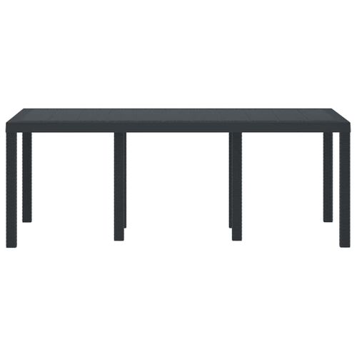 Table De Jardin Pour Repas Anthracite 200 X 100 X 73 Cm