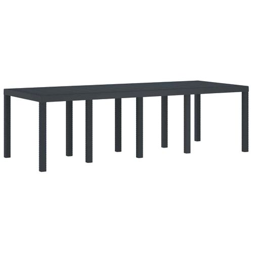 Table De Jardin Pour Repas Anthracite 250 X 100 X 73 Cm