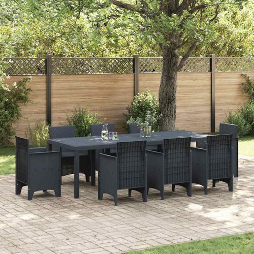Table De Jardin Pour Repas Anthracite 250 X 100 X 73 Cm