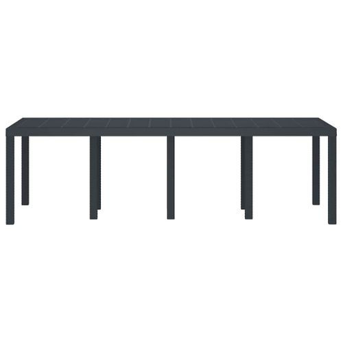 Table De Jardin Pour Repas Anthracite 250 X 100 X 73 Cm