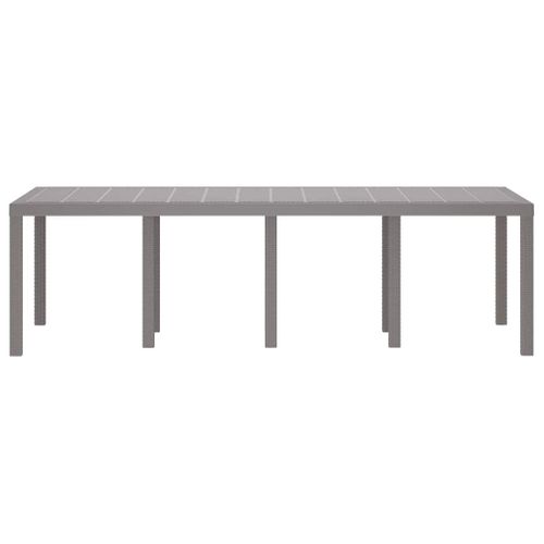 Table De Jardin Pour Repas Gris Clair 250 X 100 X 73 Cm