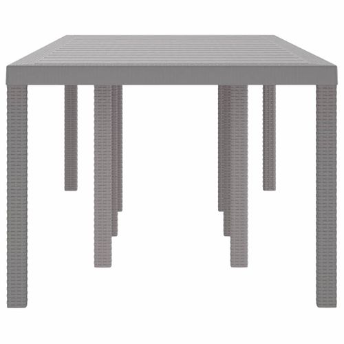 Table De Jardin Pour Repas Gris Clair 250 X 100 X 73 Cm
