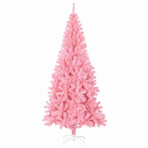 Sapin De Noël Avec 300 LED Avec Support Rose 180 Cm Pvc