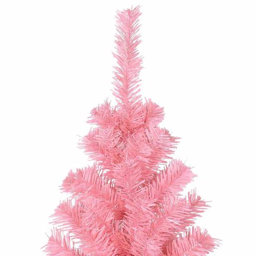 Sapin De Noël Avec 300 LED Avec Support Rose 180 Cm Pvc