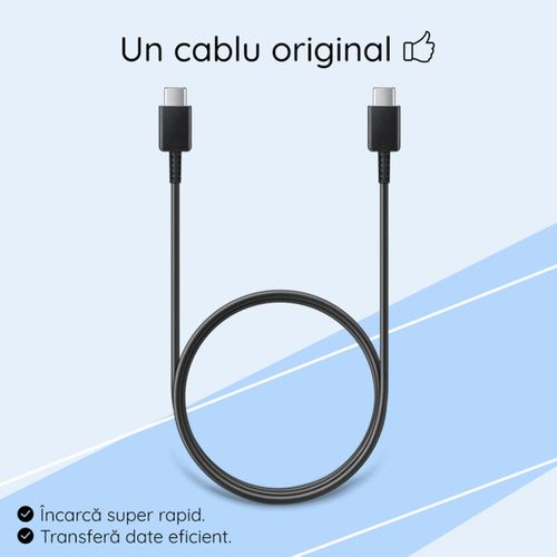 Câble Usb-c /usb C 1,5 M 3a Noir