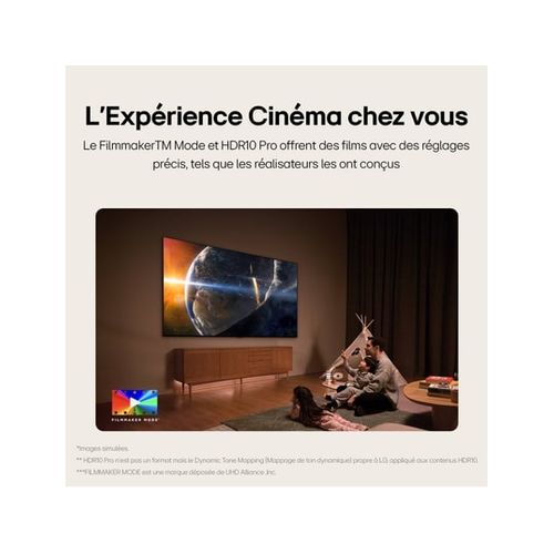 Téléviseur LED 75" (189cm) 4k UHD Smart TV - 75qned85t6c