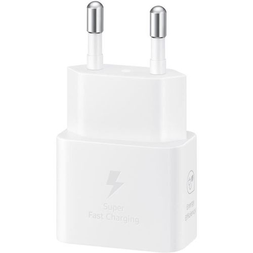 Chargeur Pour Téléphone Mobile Samsung Chargeur Secteur 25w Avec Cable USBc Blanc