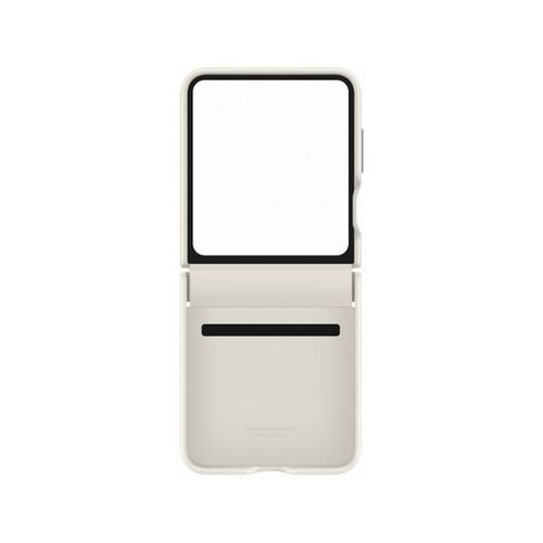 Coque En Simili Cuir Pour  Z Flip 5 Crème