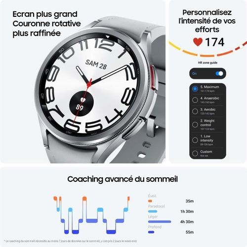 Galaxy Watch6 Classic 43 Mm Argent 4g