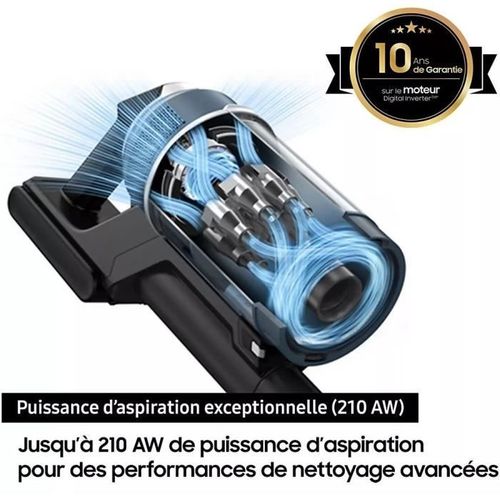 Aspirateur Balai Avec Clean Station  Bespoke Jet Plus Complete Vs20b95c43w - 210 AW