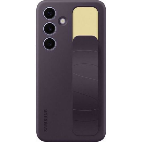 Coque Et Étui Téléphone Mobile Coque Silicone Avec Laniere Pour Galaxy S24 Violet Foncé