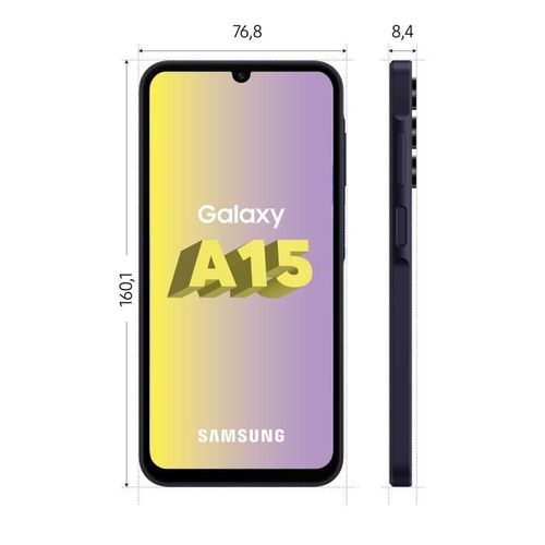 Smartphone Samsung Galaxy a15 5g bleu nuit 128 Go