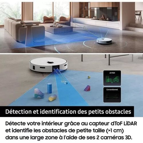 Aspirateur Robot Laveur -  Jet Bot Combo Ai Vr7md97a14g - Clean Station Désinfection Vapeur - Recon
