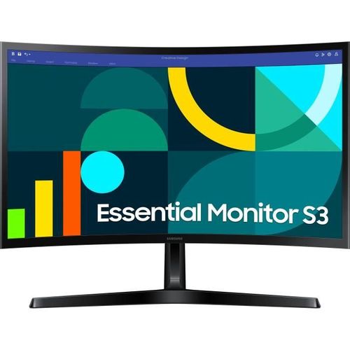 Écran PC - S24d366gau - 24 Fhd 1800r - Dalle Va - 100hz - 4ms - 1 HDMI - Inclinable - Noir