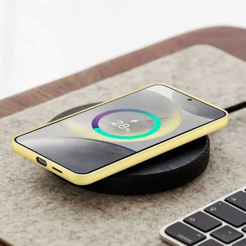 Coque Pour Galaxy S25 Plus Cuir D'origine Kindsuit Dorée