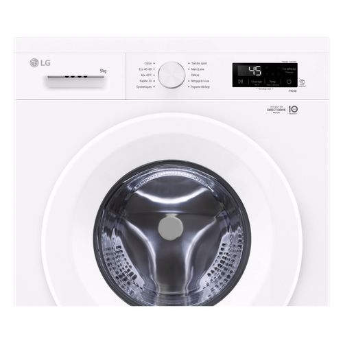 Lave-linge hublot LG F94B13WH 9kg Blanc