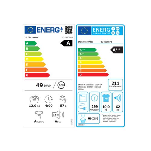 Lave-linge 12 Kg + Sèche-linge 10 Kg - F 214 Wt 8 Pb
