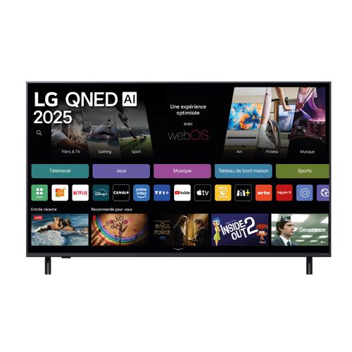 Téléviseur QNED AI 55'' 4K LG 139 cm 55QNED82A6B.AEU