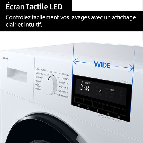 Lave-linge hublot SAMSUNG WW90FG3M05AW 9kg