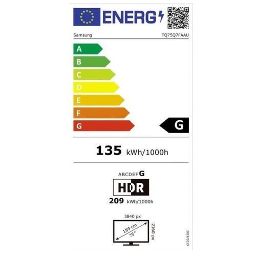 Téléviseur Qled 75" (190 Cm) - 4k Uhd Smart TV - 75q7f