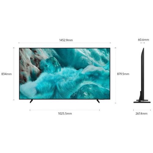 Tq65q7f - Téléviseur QLED 65" (165 Cm) - 4k Uhd - HDR 10+ - Smart TV - Gaming Hub - 3xHDMI - Wifi