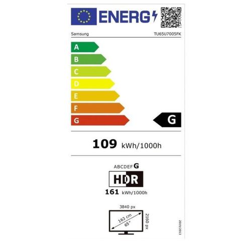 Téléviseur LED 65" (165 ) - 4k Uhd - Smart TV - Tu65u7005f