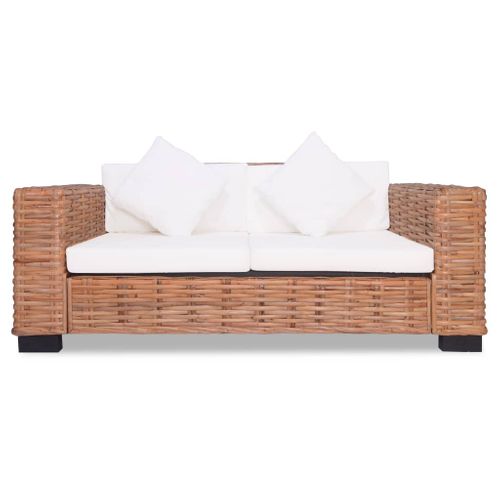 Ensemble De Canapés 15 Pièces Rotin Naturel