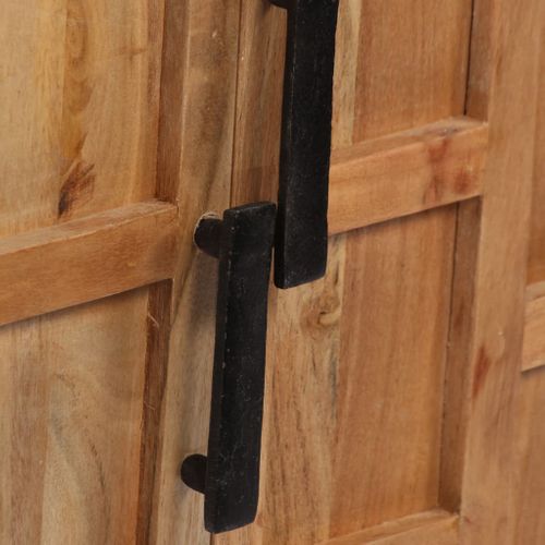 Buffet Bois D'acacia Solide 60x35x76 Cm Marron