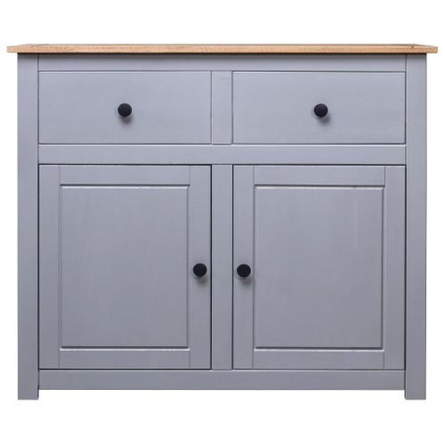 Buffet Gris 93x40x80 Cm Pin Solide Assortiment Panama