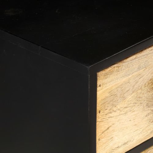 Buffet 110x33x64 Cm Bois De Manguier Massif