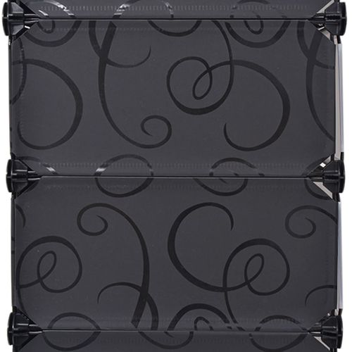 Armoire à Chaussures Avec 10 Compartiments Noir