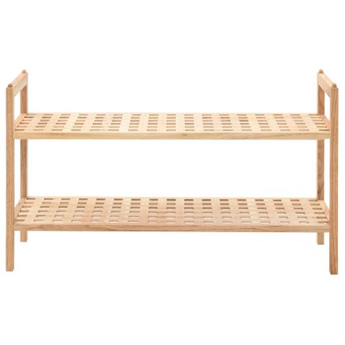 Étagère à Chaussures Bois De Noyer Massif 69 X 26 X 40 Cm