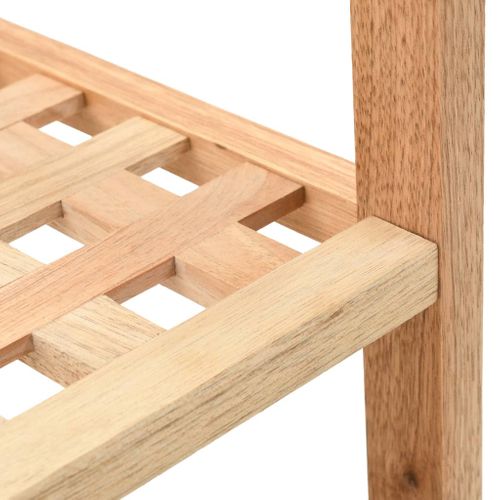 Étagère à Chaussures Bois De Noyer Massif 69 X 26 X 81 Cm