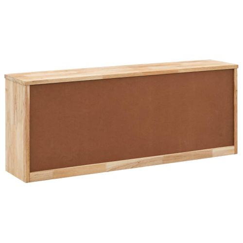 Banc De Rangement De Chaussures 94x20x38cm Bois Massif De Noyer