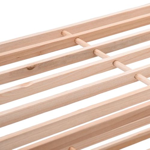 Range-chaussures à 4 Étagères Bois De Sapin Solide