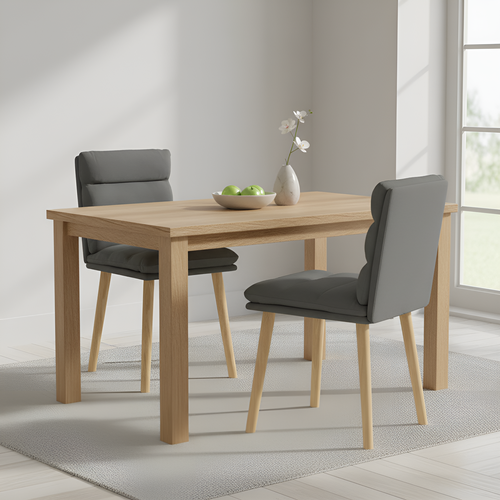 Chaises à Manger Lot De 2 Gris Foncé Tissu