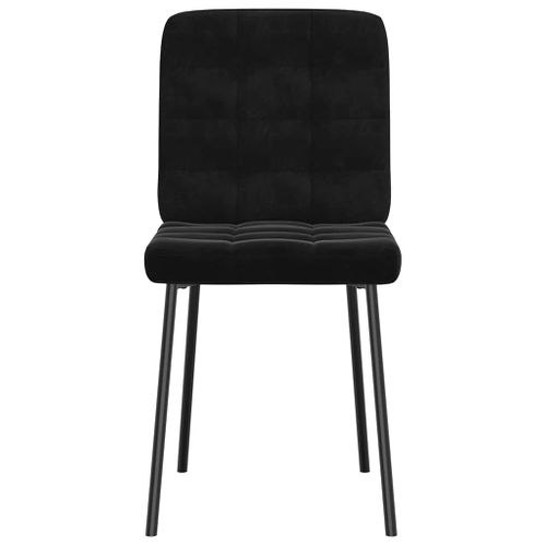 Chaises à Manger Lot De 2 Noir Velours