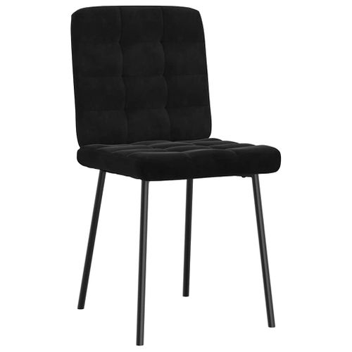 Chaises à Manger Lot De 2 Noir Velours