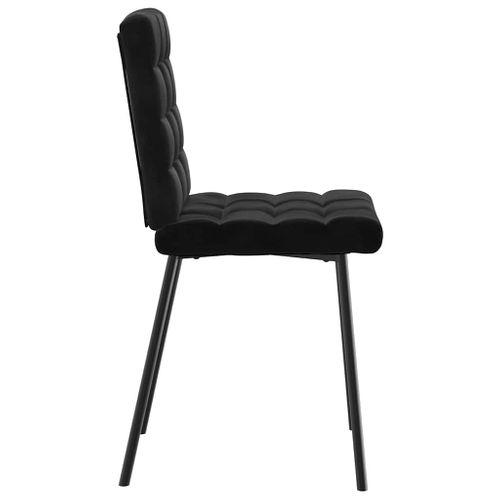 Chaises à Manger Lot De 2 Noir Velours
