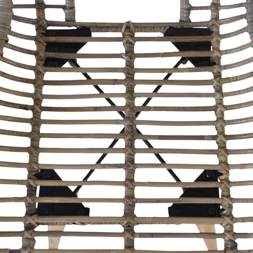 Chaises à Manger Lot De 2 Marron Rotin Naturel