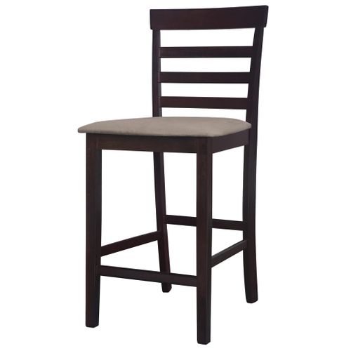 Tabourets De Bar 2 Pièces Marron Tissu