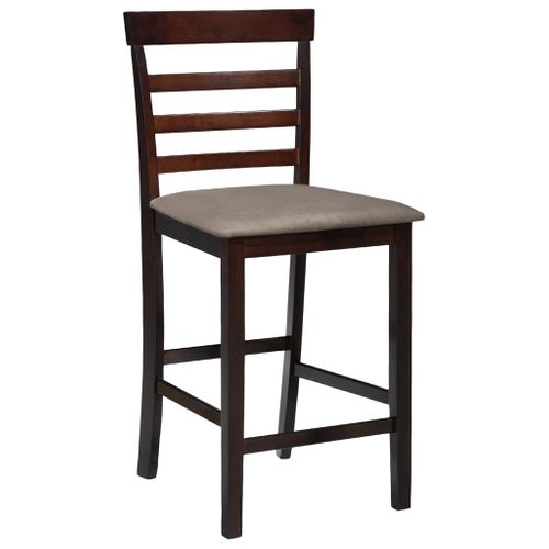 Tabourets De Bar 2 Pièces Marron Tissu