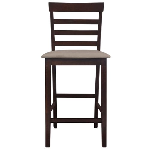 Tabourets De Bar 2 Pièces Marron Tissu