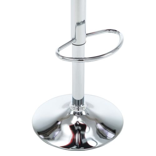 Tabourets De Bar Lot De 2 Blanc Similicuir