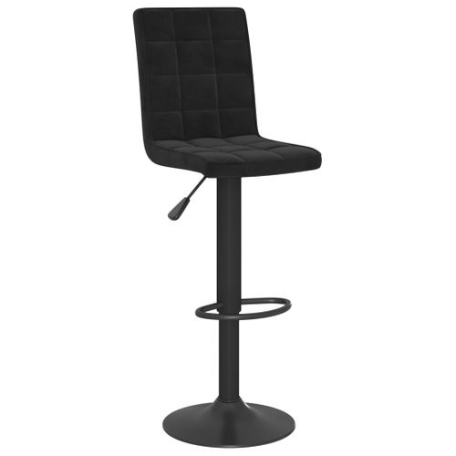 Tabourets De Bar Lot De 2 Noir Velours