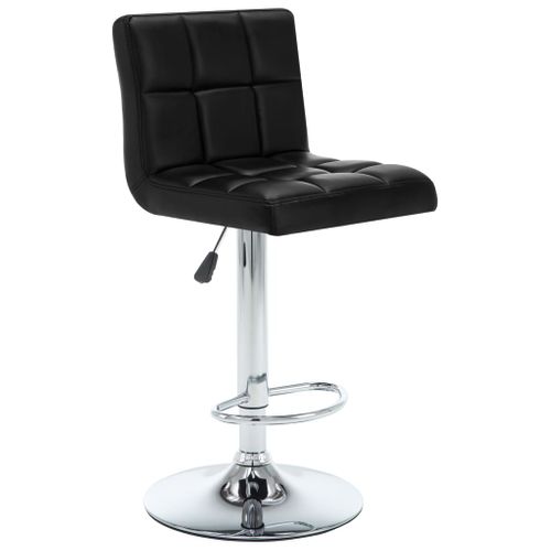Tabourets De Bar Lot De 2 Noir Similicuir