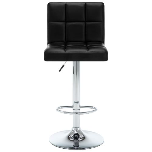 Tabourets De Bar Lot De 2 Noir Similicuir