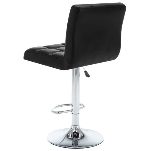 Tabourets De Bar Lot De 2 Noir Similicuir